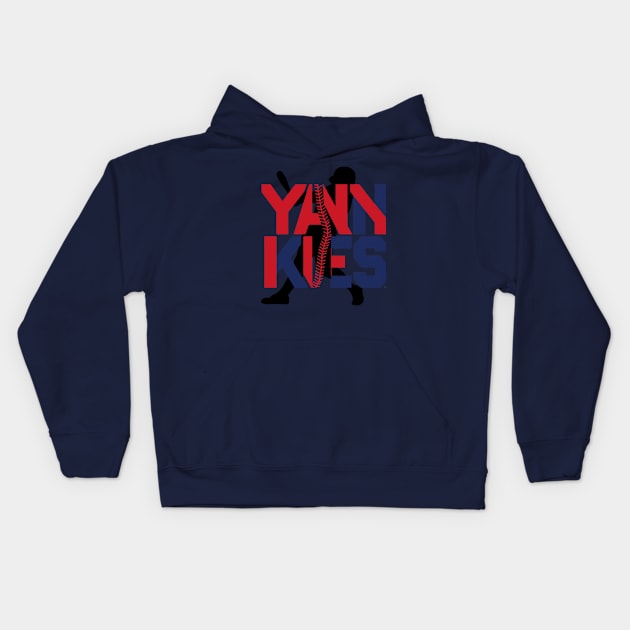 yankees baseball Kids Hoodie by smailyd